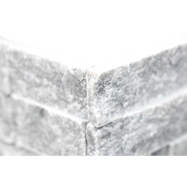 Msi Cosmic Gray Splitface Ledger Panel "6 X 18" "L" Corner Marble Wall Tile, 6PK ZOR-PNL-0026 - main